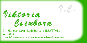 viktoria csimbora business card